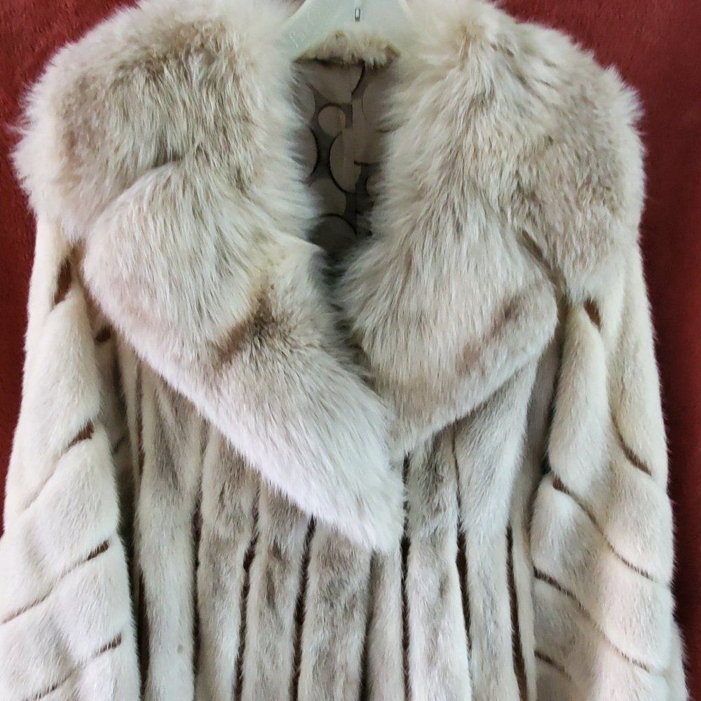 Vintage Blonde Mink Coat 3/4 length